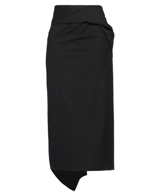 Dries Van Noten Black Midi Skirt