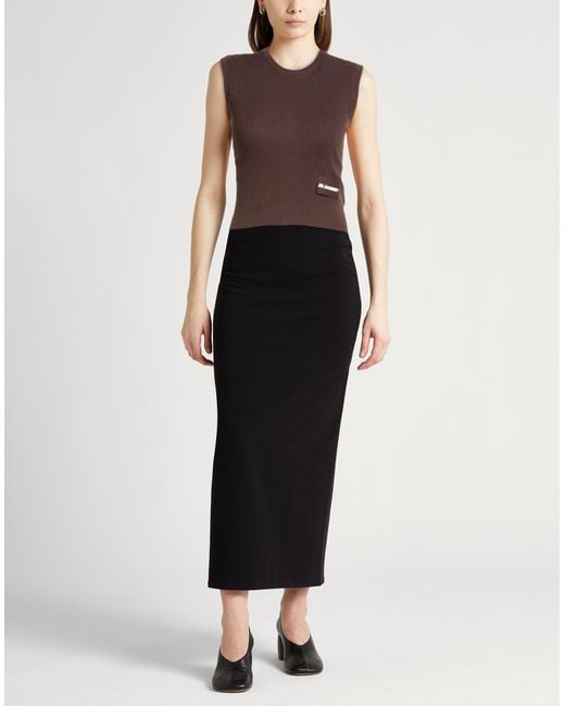 Jil Sander Brown Dark Sweater Cotton