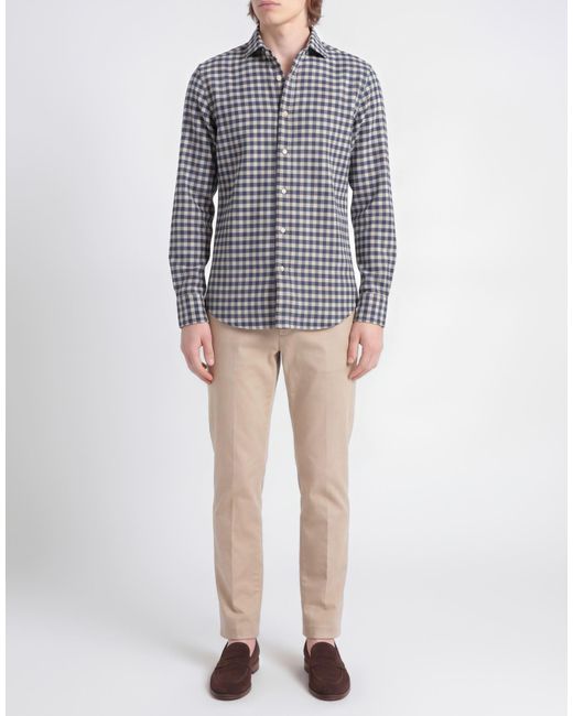 Alessandro Gherardi Blue Shirt Cotton for men