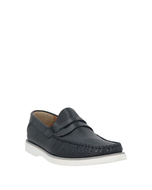 Baldinini Blue Loafers Leather for men