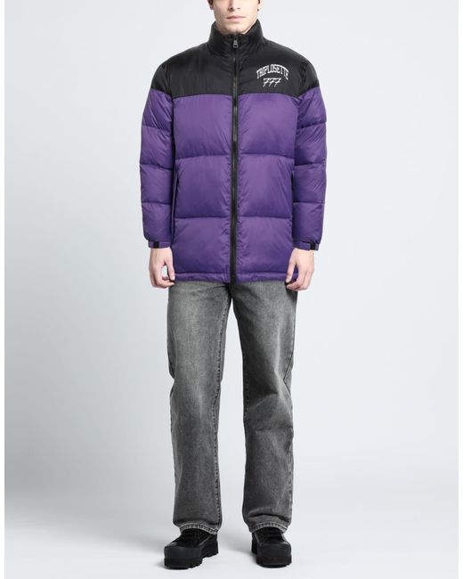 TRIPLOSETTEWEAR Purple Puffer for men