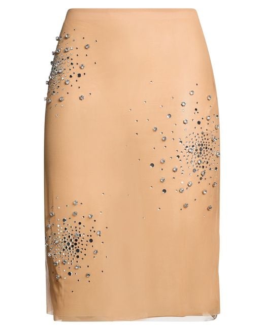 DES_PHEMMES Natural Midi Skirt