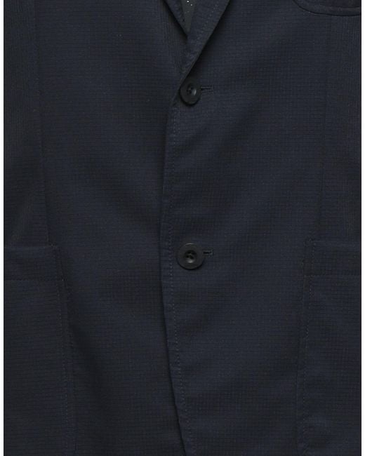 Slowear Blue Midnight Blazer Polyester, Cupro for men