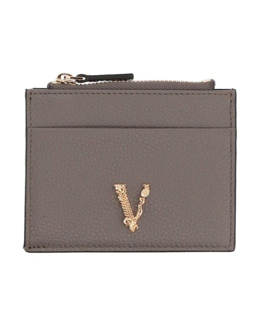 Tarjetero Versace de color Gray