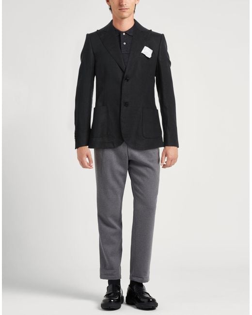 Daniele Alessandrini Black Blazer for men