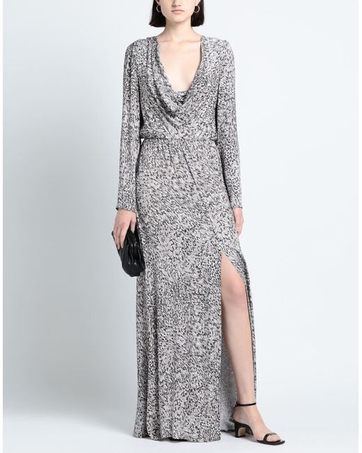 Patrizia Pepe Gray Maxi Dress