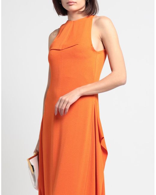 Lanvin Orange Maxi-Kleid
