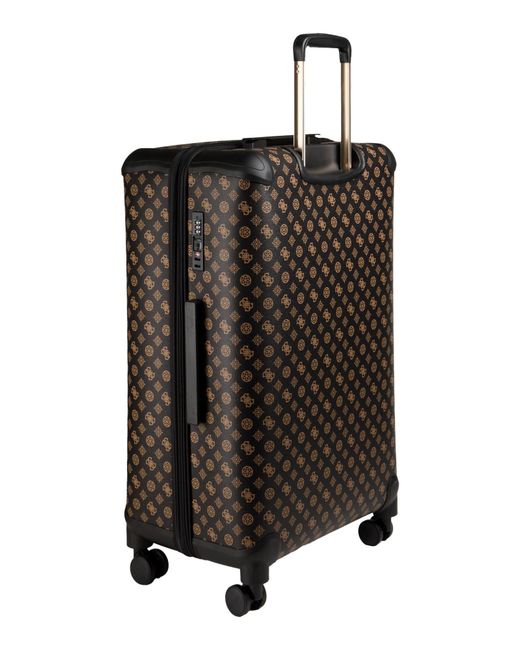 Guess Brown Wheeled Luggage for men
