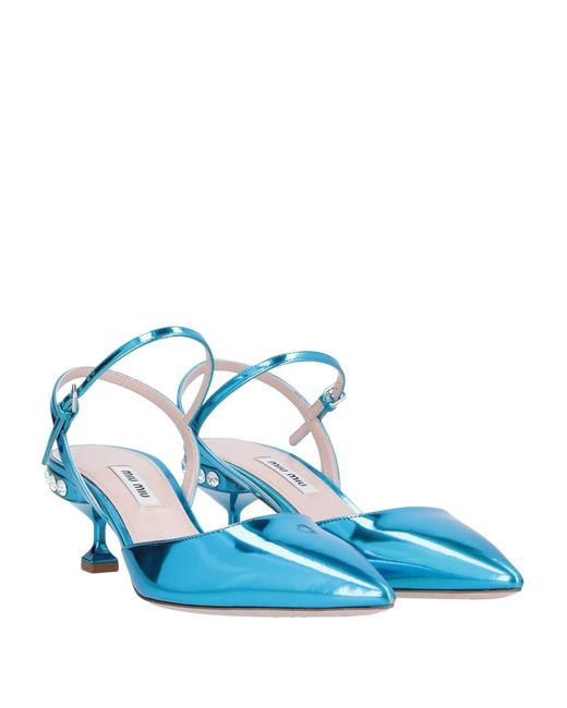 miu miu blue heels