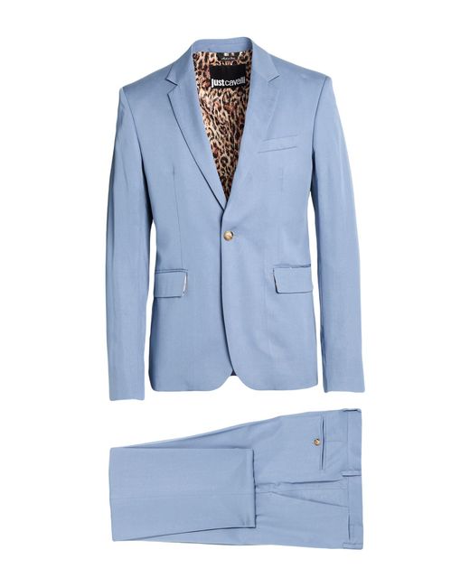 Just Cavalli Blue Suits for men