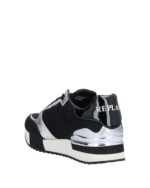 Replay Leather Low-tops & Sneakers in Black - Lyst