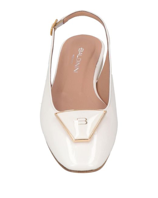 Baldinini White Ballet Flats