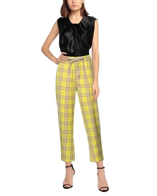 Semicouture Yellow Trouser