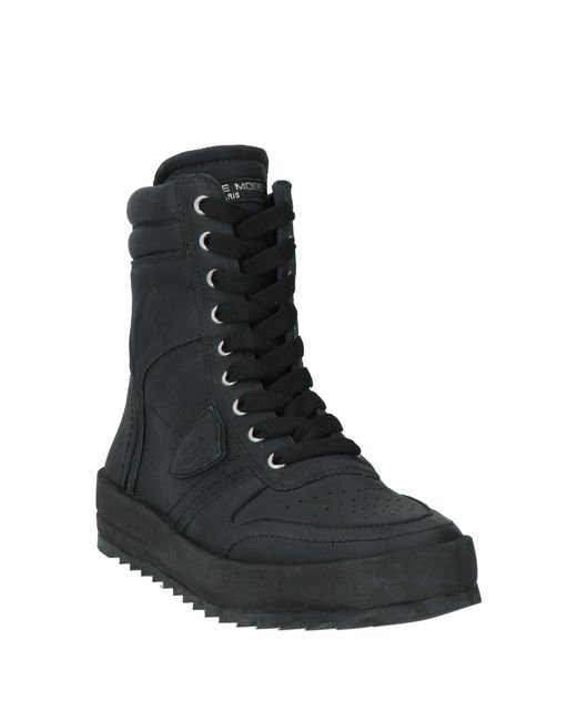 Philippe Model Black Sneakers Leather for men