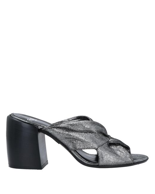 FRU.IT Gray Lead Sandals Soft Leather
