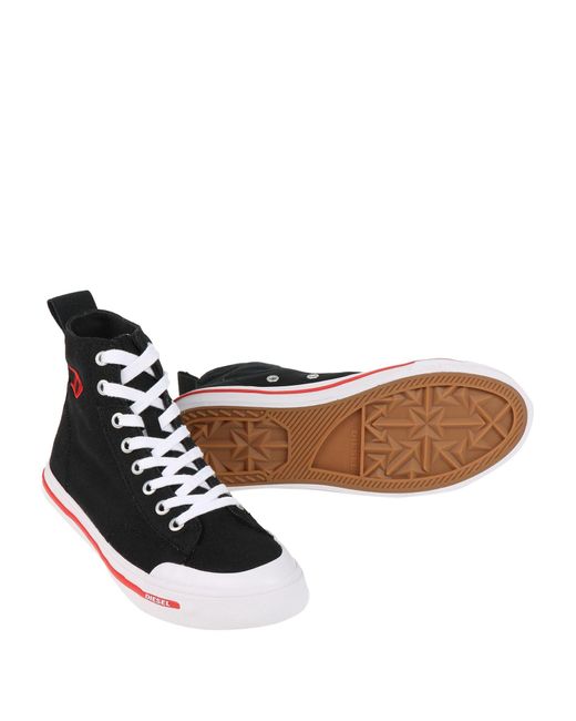 DIESEL Black S-Athos Mid W Sneakers Cotton