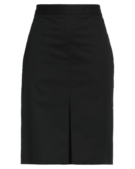 The Row Black Midi Skirt