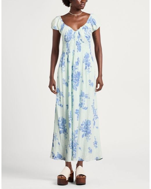Free People Blue Maxi Dress Cotton