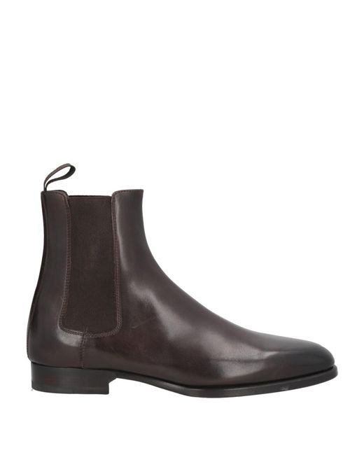 Brioni Brown Ankle Boots