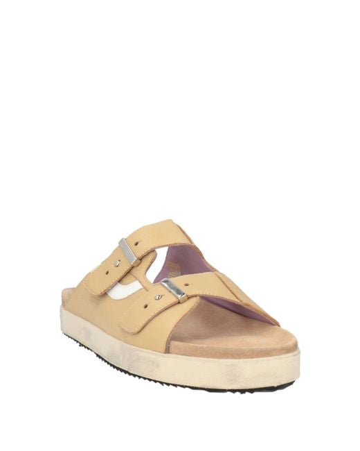 HIDNANDER Natural Sandals Leather for men