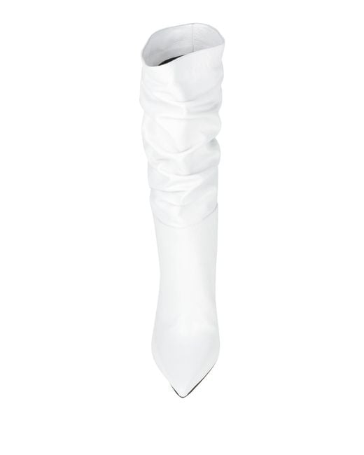 DSquared² White Boot Leather