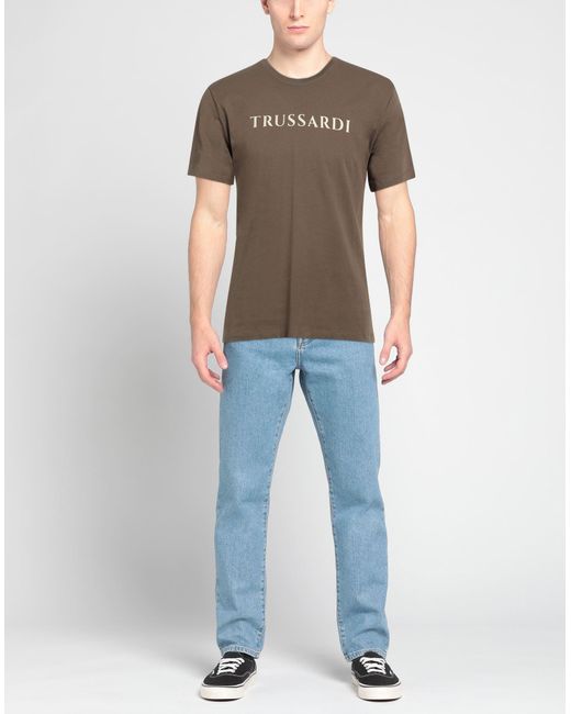 Trussardi Brown T-shirt for men