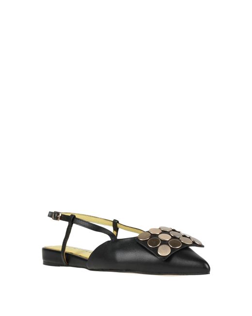 Apepazza Black Ballet Flats
