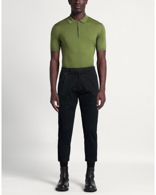 GOLDEN CRAFT 1957 Blue Pants Cotton, Elastane for men