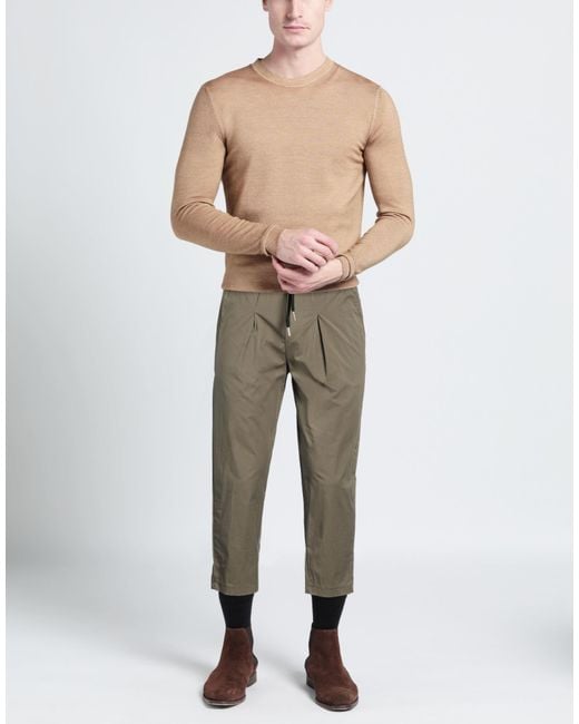 gavroche paris Gray Military Pants Cotton, Polyamide, Elastane for men