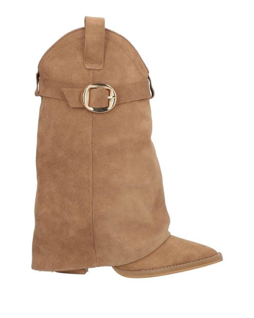 Toral Brown Ankle Boots