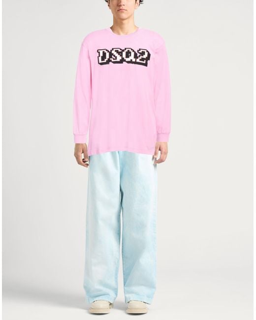 DSquared² Pink T-shirt for men