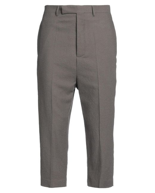 Rick Owens Gray Cropped Pants for men