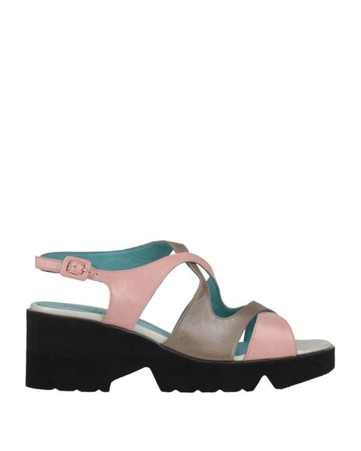 Thierry Rabotin Pink Sandals Leather