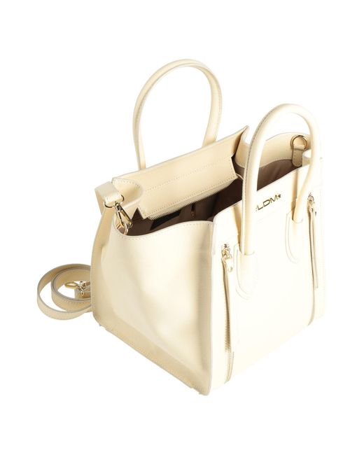 Laura Di Maggio White Handbag Leather