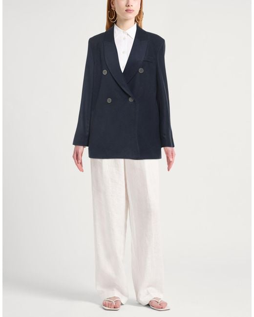 Motel Blue Midnight Coat Polyester, Viscose, Elastane