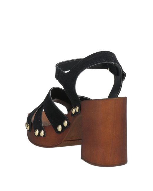 CafeNoir Black Mules & Clogs