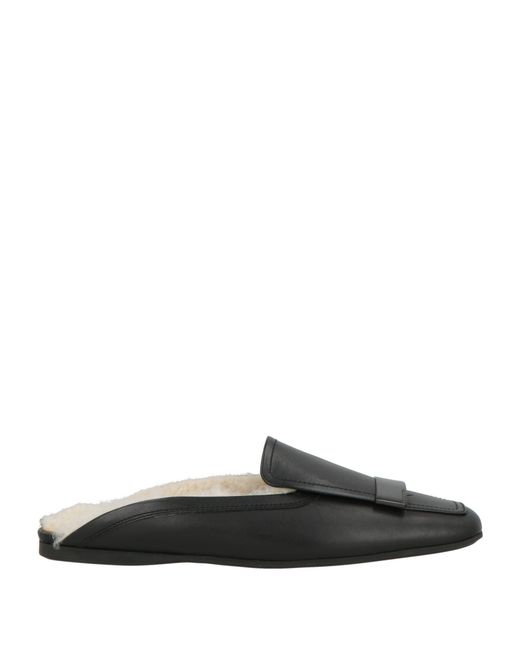 Sergio Rossi Black Mules & Clogs Leather for men