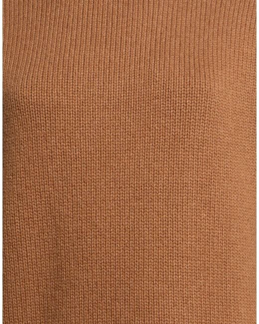 Jil Sander Brown Turtleneck