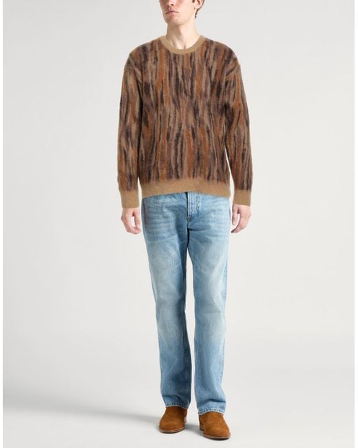 Roberto Collina Brown Sweater Superkid Mohair, Nylon, Wool for men