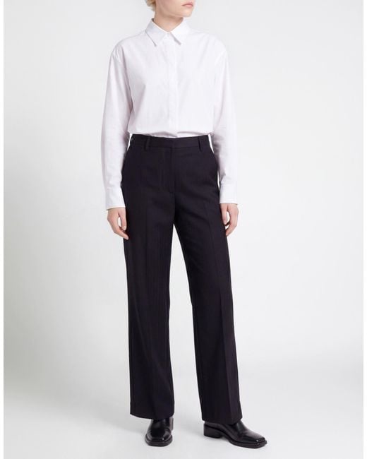 Dries Van Noten Blue Pants Wool
