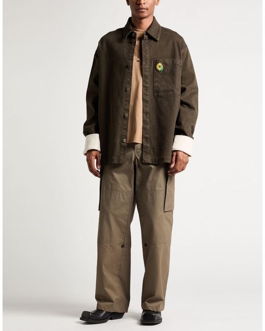 J.W. Anderson Black Denim Outerwear Cotton, Elastane for men
