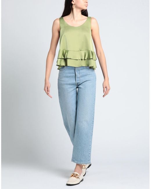 Liu Jo Green Top Polyester