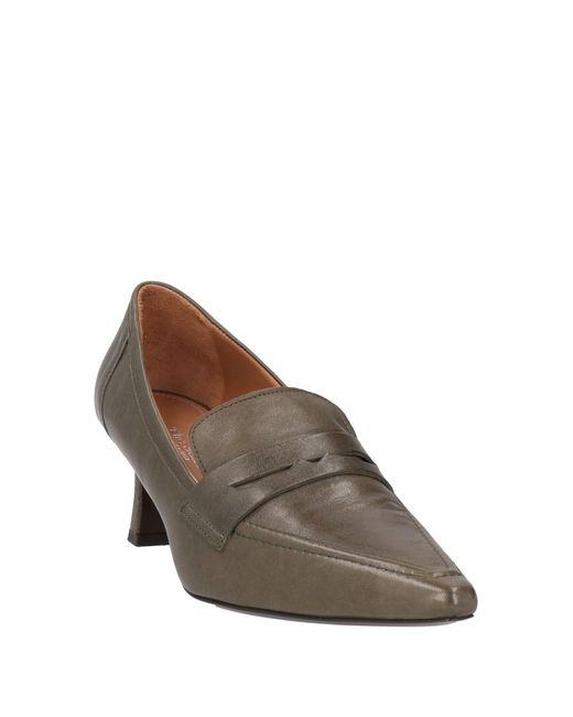The Seller Gray Military Loafers Soft Leather
