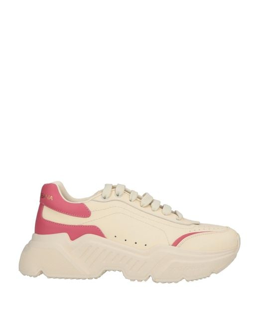 Dolce & Gabbana Pink Sneakers Leather