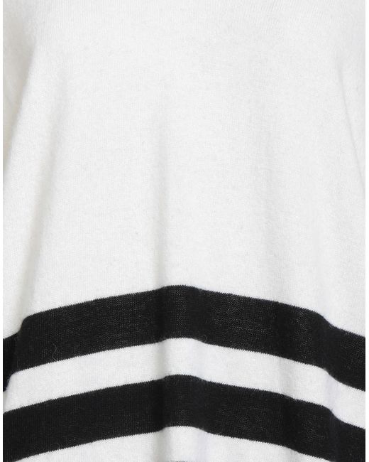 B.yu White Cream Sweater Merino Wool, Viscose, Cashmere, Polyamide