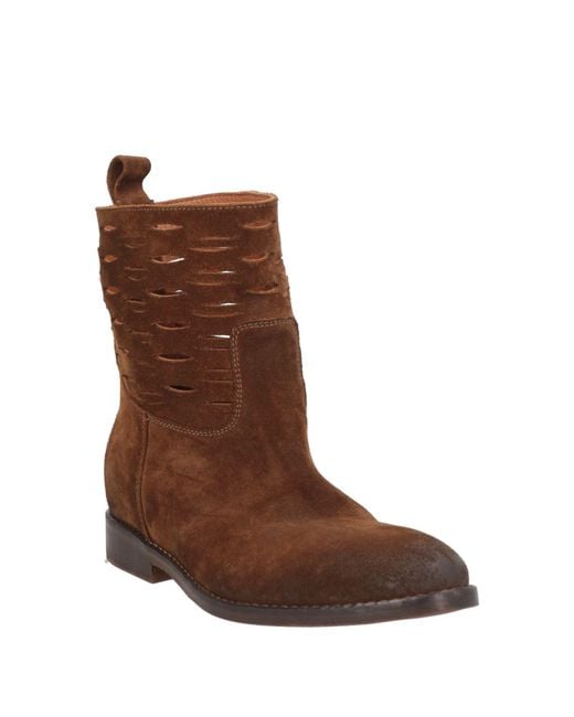 Strategia Brown Ankle Boots Leather