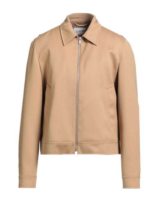 Lanvin Natural Sand Jacket Wool for men