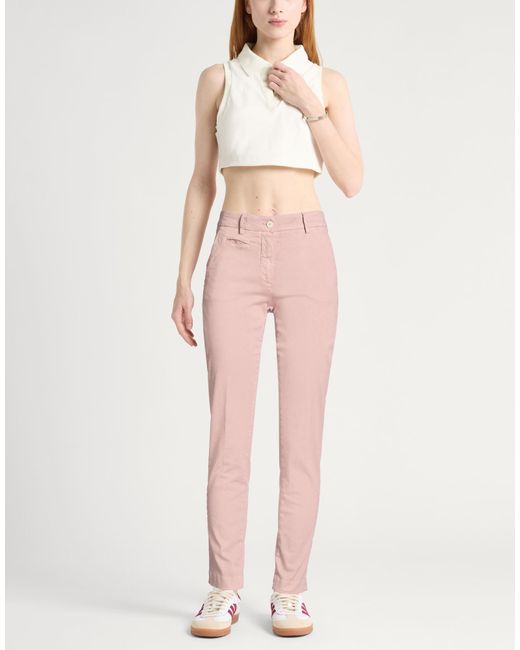 Mason's Pink Pants Cotton, Elastane