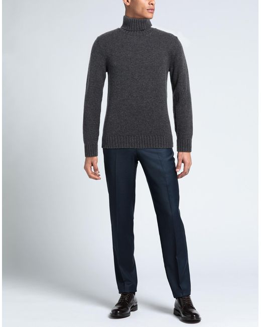 Irish Crone Blue Turtleneck Wool for men
