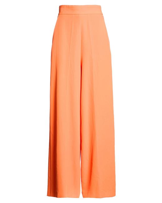 SILENCE LIMITED Orange Pants Polyester, Elastane